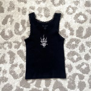 ★ Black Lace John Galt Tank Top